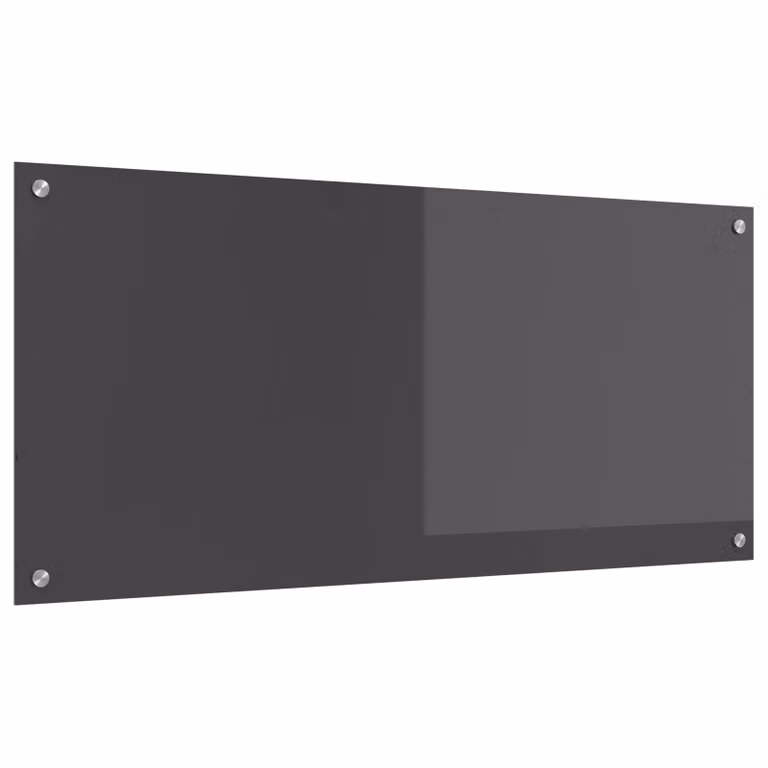 Schienale da cucina vidaXL in vetro temperato Grigio scuro L: 110 cm, H: 50 cm