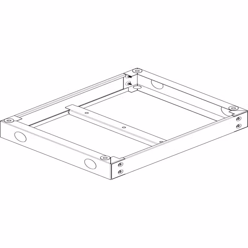 Base ABN RAL 7022 L 590 x H 90 x P 500 mm US209