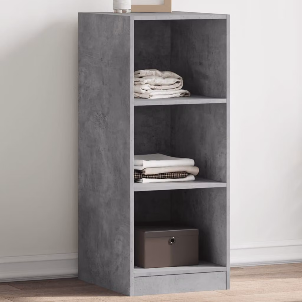 Armadio vidaXL in legno multistrato grigio cemento con ripiani interni L: 48 cm, P: 41 cm, H: 102 cm