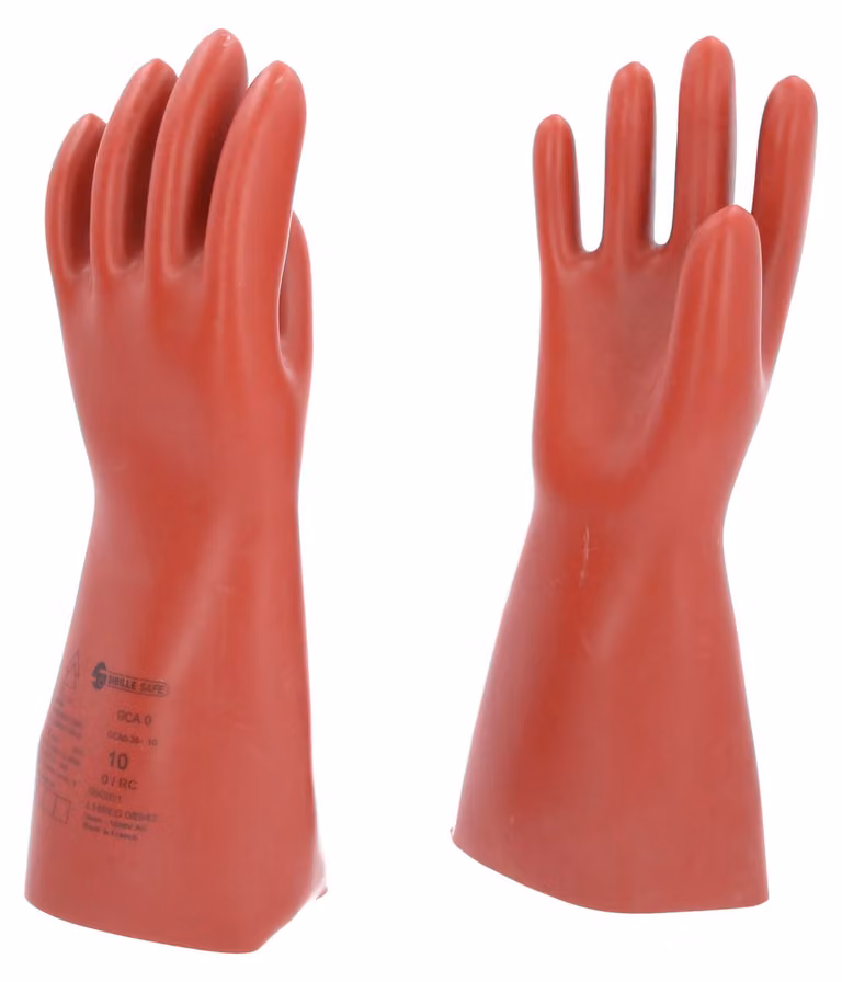 KS TOOLS Guanto di protezione per elettricisti con protezione meccanica e termica taglia 10 classe 0 rosso - 117.0087