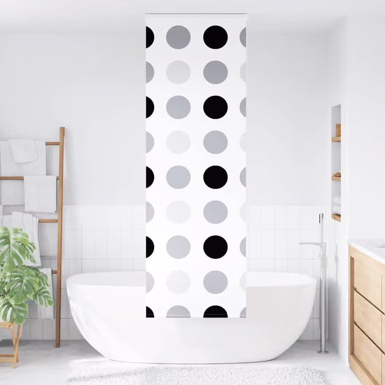 vidaXL Tenda a Rullo per Doccia Cassonetto 60x240 cm Larghezza Tessuto