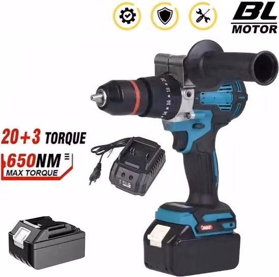 Trapano Martello Elettrico a Batteria Makita LXT 18V 1500W Blu