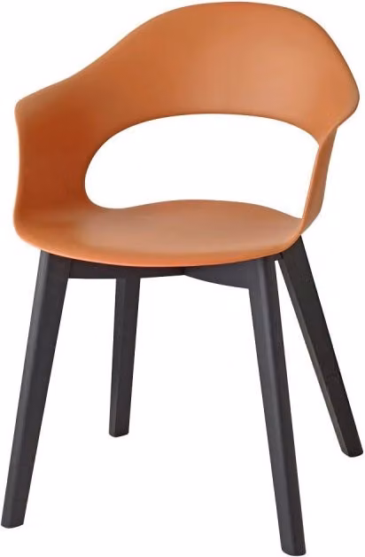 SET 2 SEDIE NATURAL LADY B TECNOPOLIMERO MADE IN ITALY SCAB DESIGN - Terracotta 73