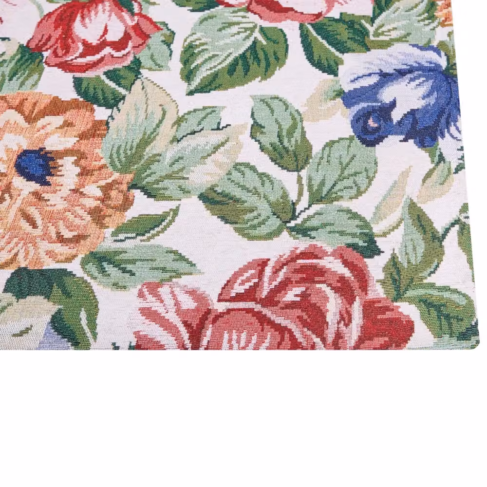 Tappeto Beliani multicolore con motivo floreale in stile boho, trama piatta Jacquard, L: 300 cm, P: 200 cm – 2