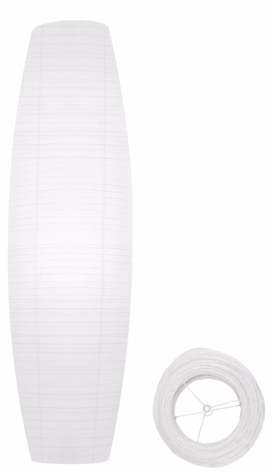 Lampada da terra con paralume in carta, stile scandinavo, altezza 110 cm