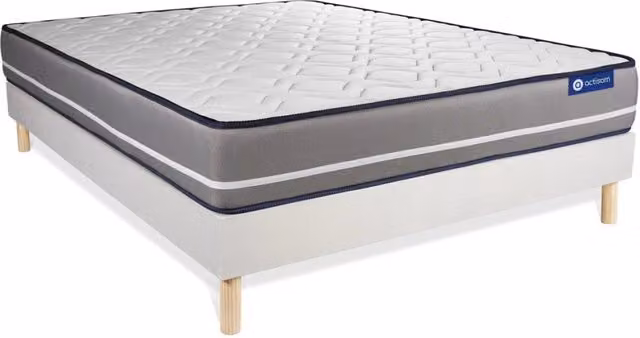 Kit rete e materasso Actimemo pur 120x220cm - Spessore : 20cm- memory foam - rigido