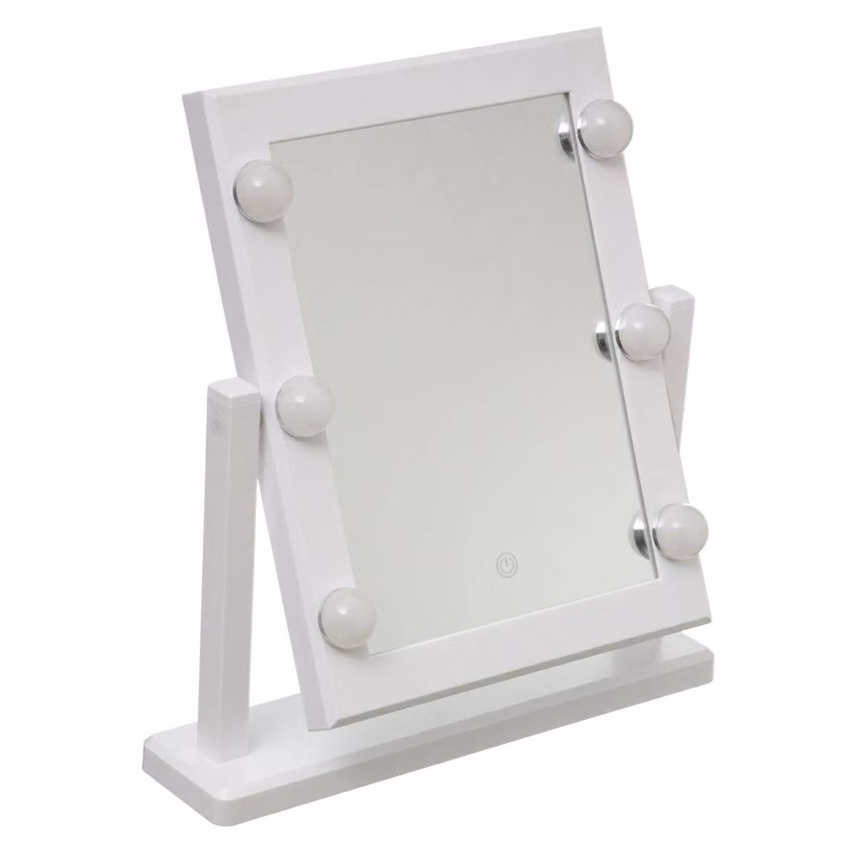 Specchio da trucco HOLLYWOOD con retroilluminazione a LED, 40 cm, nero - 5five Simple Smart
