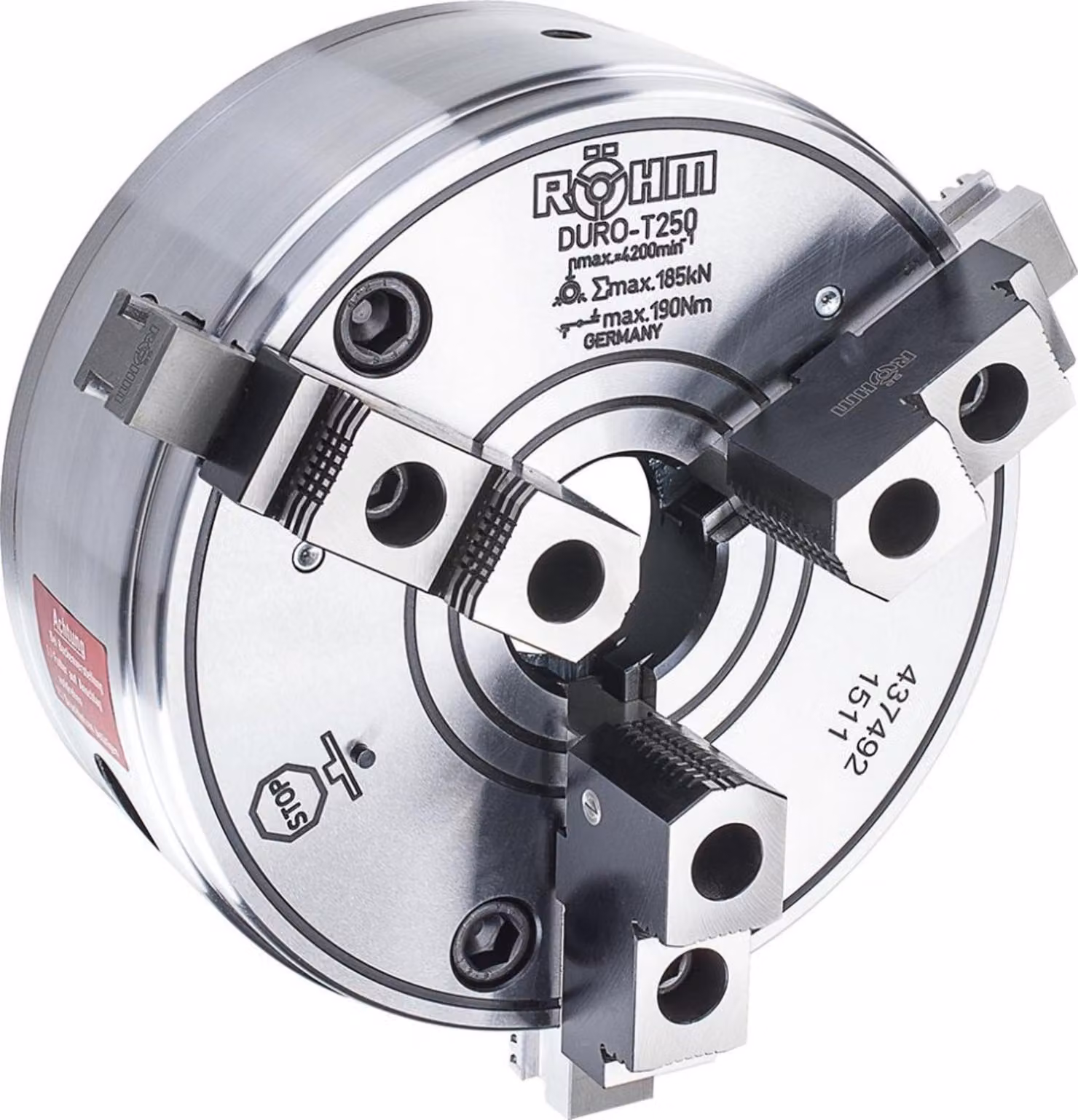 Mandrino a barre coniche DURO T, misura 200 mm, RÖHM | 4019208227788