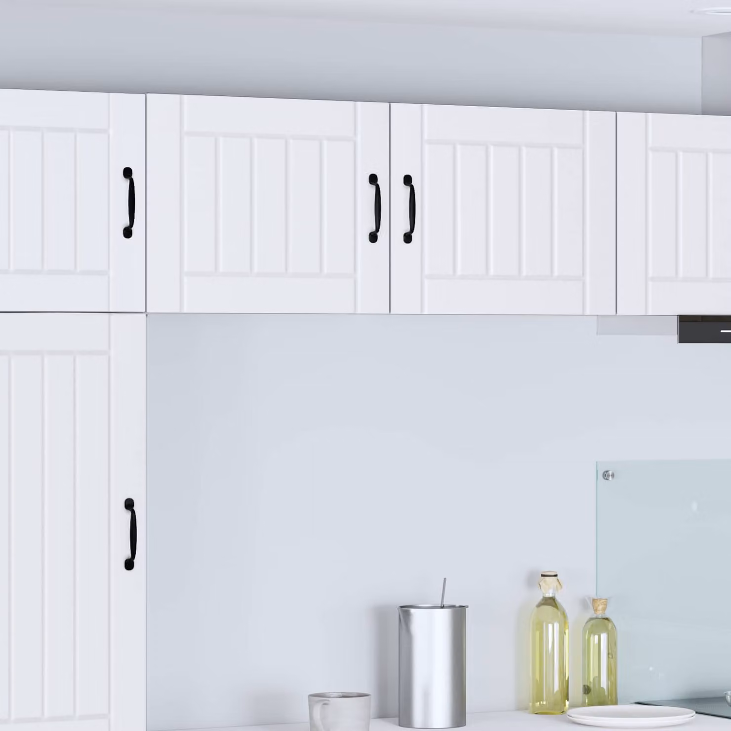 Armadietto a muro da cucina vidaXL LUCCA Bianco con ante a battente e ripiani interni L/P/H: 50 x 31 x 40 cm
