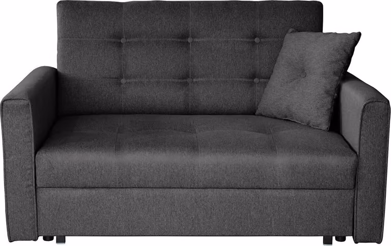 MIRJAN24 Divano letto Viva Lux II, elegante divano imbottito del produttore, divano a due posti con funzione di letto e rete (Tatum 283)
