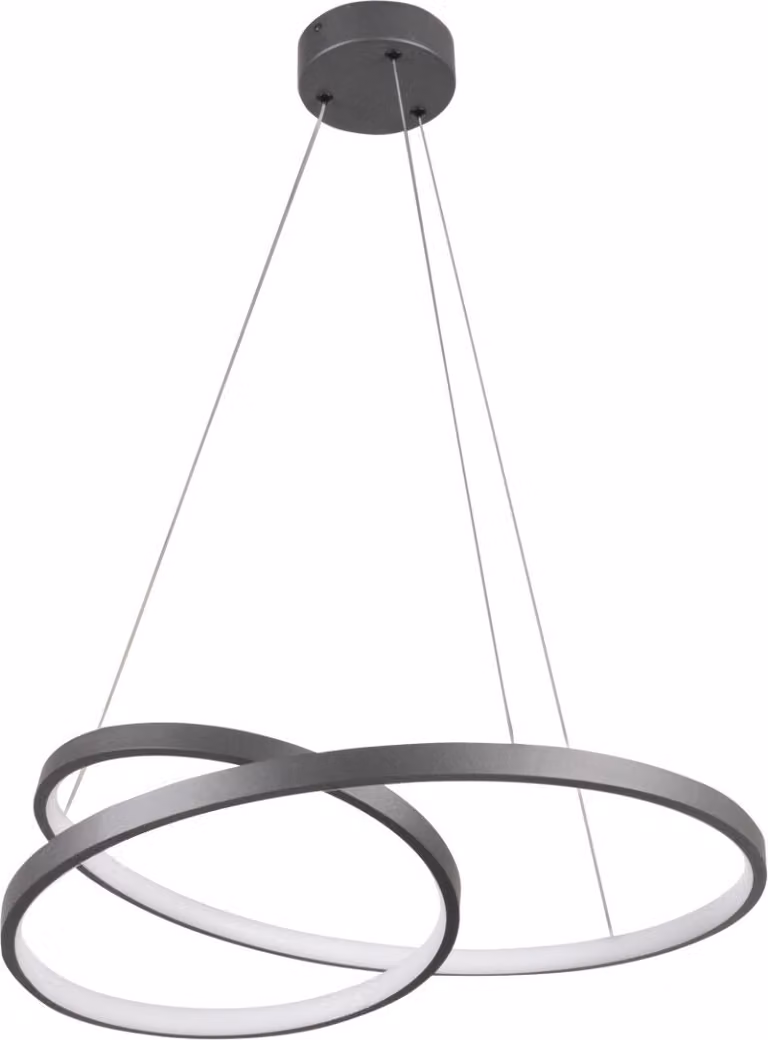 Lampada a sospensione LED ZEFIRA antracite 40W, bianco neutro 3700 lm, alluminio, dimensioni: 165x50x50 cm, IP20, Polux