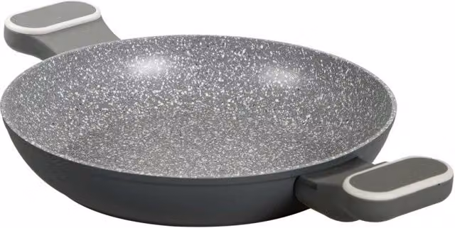 Set di 6 Tegame Casa Collection in Alluminio Forgiato Grigio con Rivestimento Non Stick 28 Grit Stone e Manico Soft Touch per Induzione