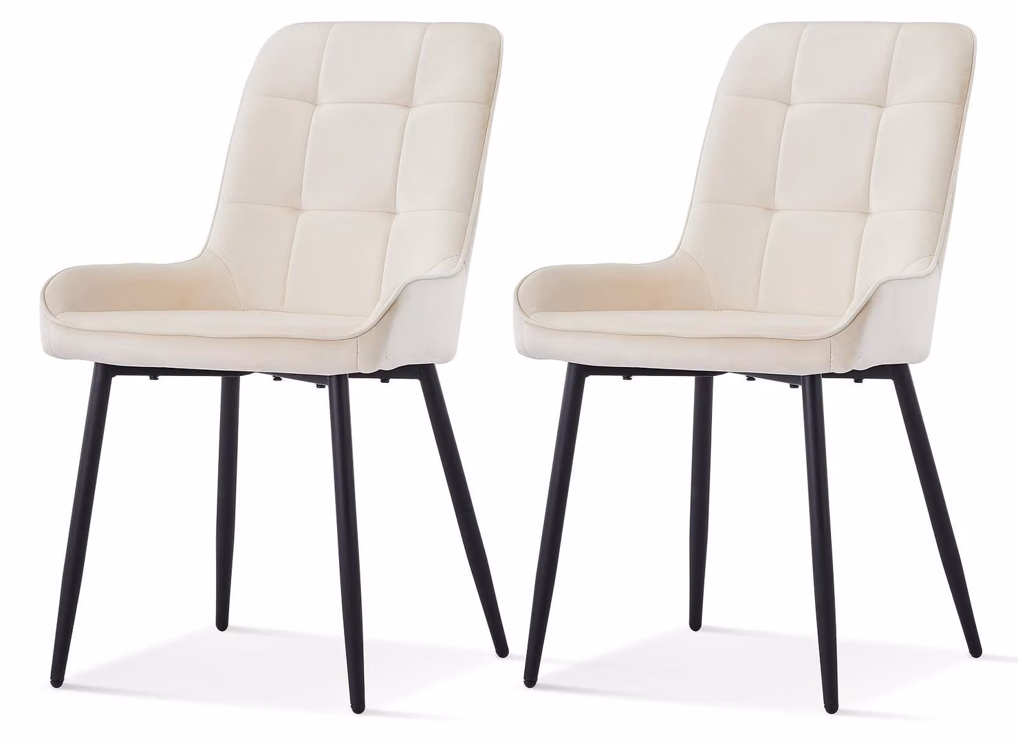 Sedie - Sedie da pranzo - Sedie da ufficio - Sedie per riunioni - Sedie perd'attesa - Set di 2, colore beige