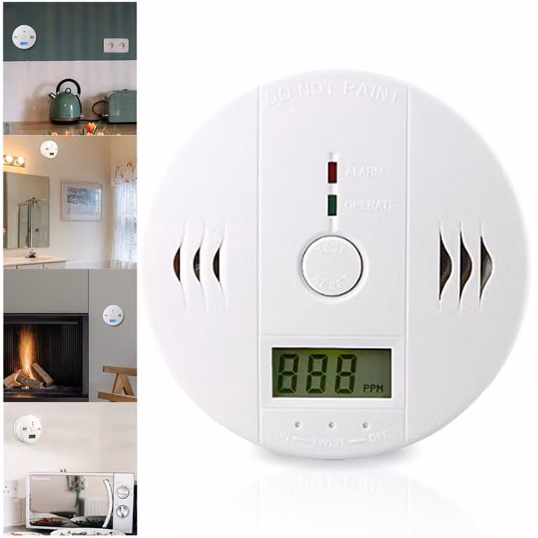 Jopassy CO monossido di carbonio 8x rivelatore di incendio rivelatore di gas rivelatore di negozio rivelatore di fumo rivelatore di incendio rivelatore di aree di ricezione monossido di carbonio rivelatore di aree di ricezione rivelatore di facile install