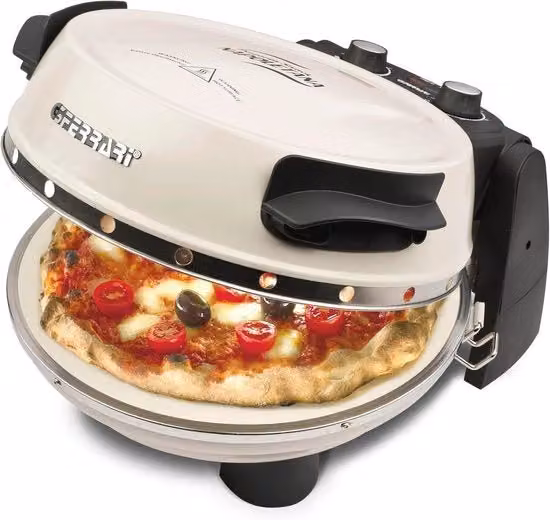Fornello elettrico per pizza fino a 400 gradi con pietra per pizza - Per Pizza Perfetta e Altro