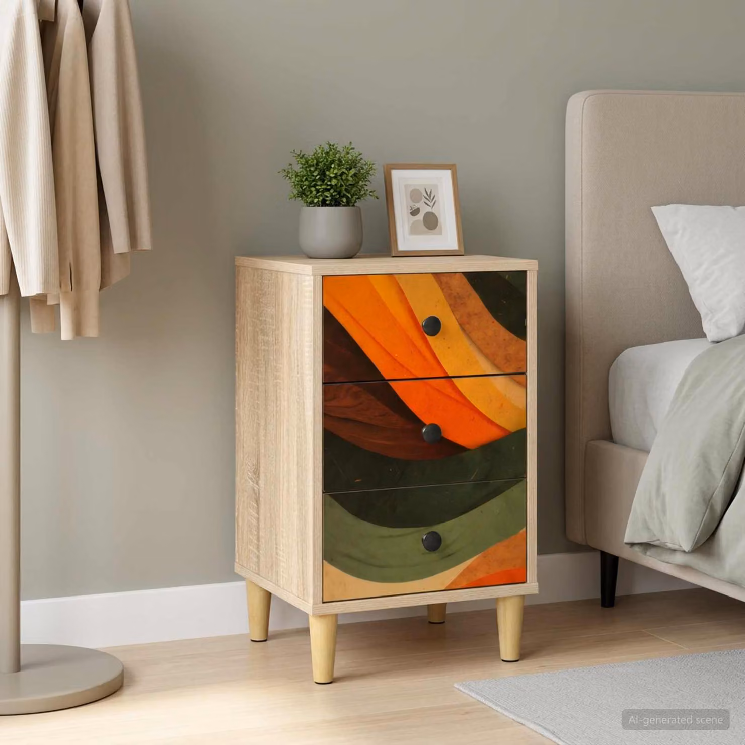 Armadio da Notte vidaXL BONN Rovere Sonoma L/P/H: 36 x 33 x 60 cm