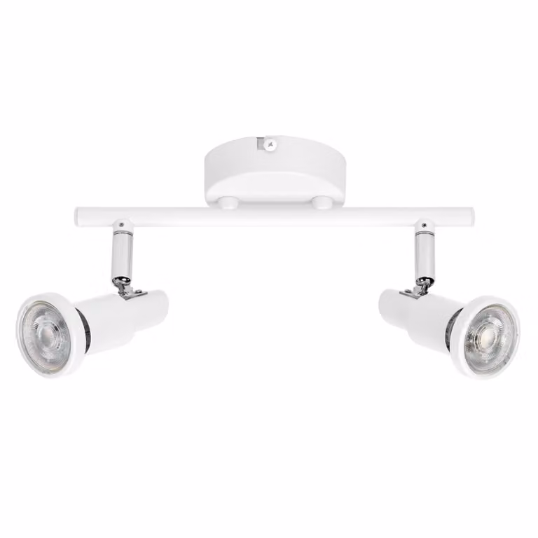 OSRAM LED SPOT GU10 2 x 3,4W, 460lm, bianco, temperatura di colore 2.700K, colore della luce bianco caldo, design senza tempo, lampada LED sostituibile, ideale per interni, CRI 90, teste regolabili