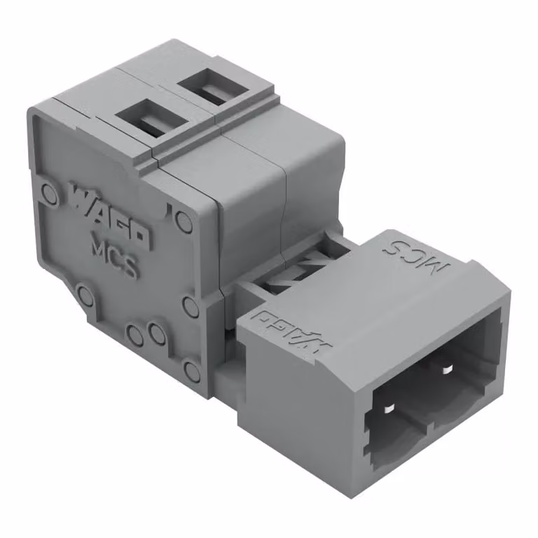 Connettore maschio a 1 polo WAGO; CAGE CLAMP®; 2,5 mm²; grigio 231-602