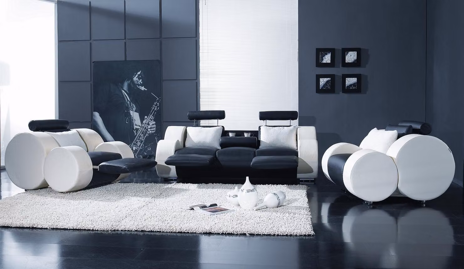 Sofagarnitur Garnituren Set Design Sofas Polster Leder 311 Sitzer Couchen Relax