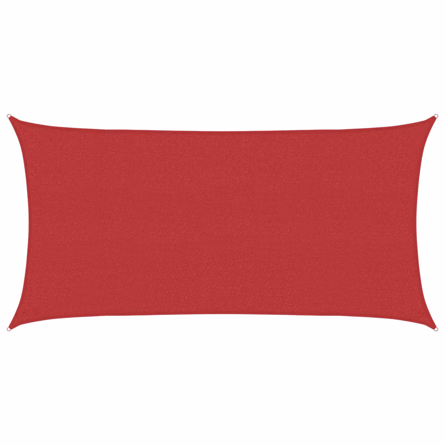 Telo Ombra Rettangolare vidaXL in HDPE Rosso 2 x 6 m