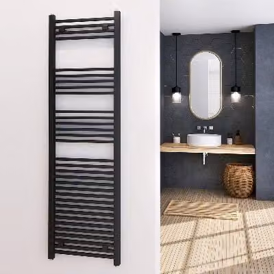 Termoarredo Design Antracite Tubi Quadrati Aton H 1000 x Int 470 (Mm)