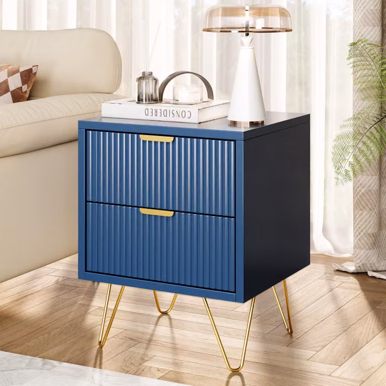 UnboxG 2 cassetti, toletta compatta con cassetti, comodino piccola toletta per camera da letto, soggiorno