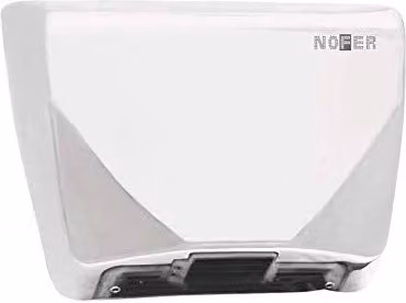Asciugamano Elettrico con Sensore Fotocellula Inox Bianco Thin Nofer