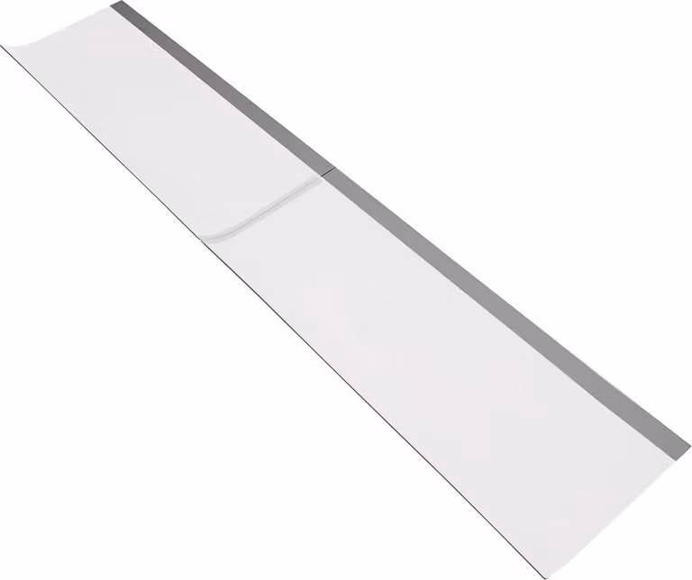 Tettoia per porte e finestre - Copertura antipioggia - 200×40 cm - PET 3,5 mm - da −30 a 70 °C - Stampata a caldo - Bianca