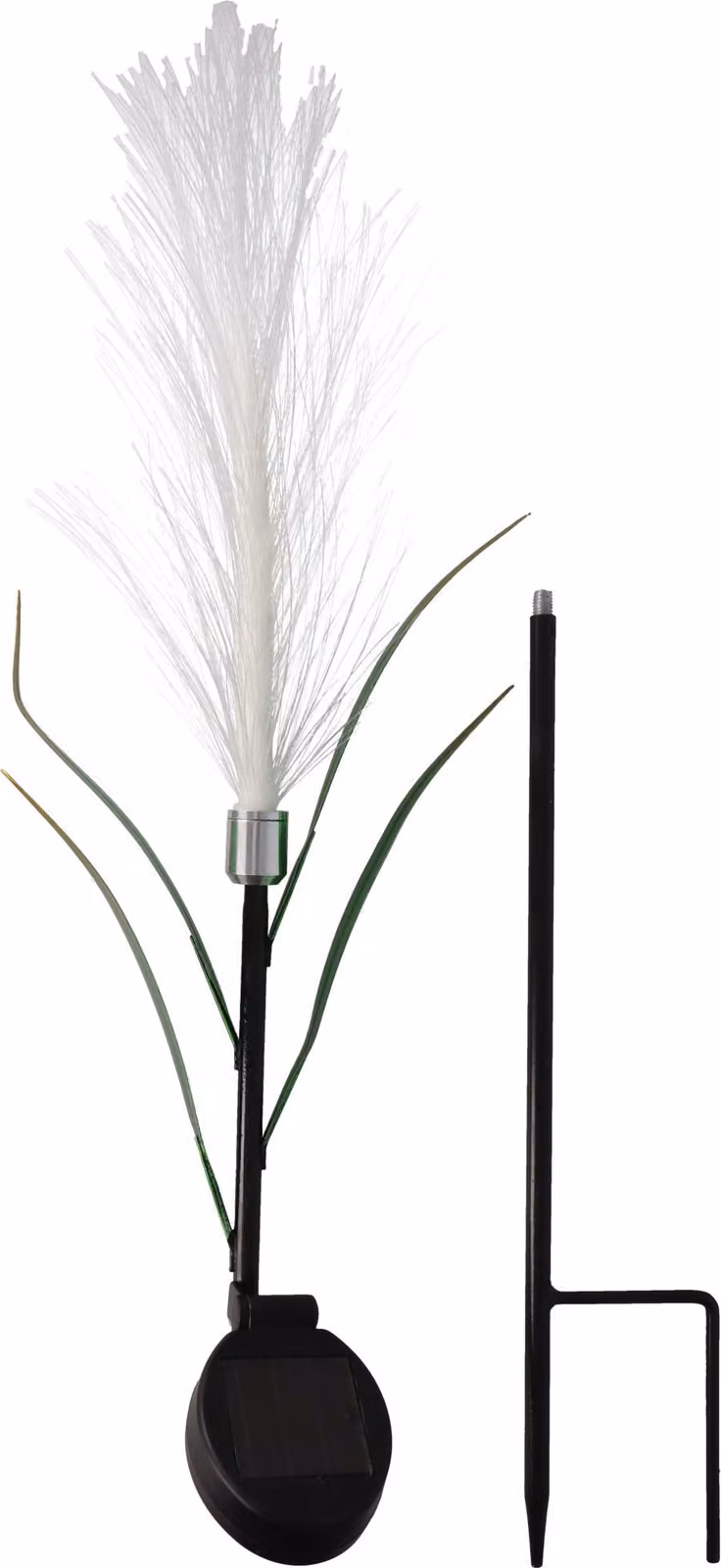 Lampada da giardino solare a LED con design a canne, ideale per patio, balcone e giardino