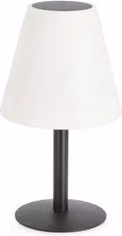 Lampada da tavolo solare Bizzotto SOLAR colore nero con luce RGB e protezione IP44, H: 36 cm, L: 20 cm