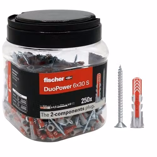 Tassello Duopower 6X30 S Vite Prop.Pz 250 Fischer