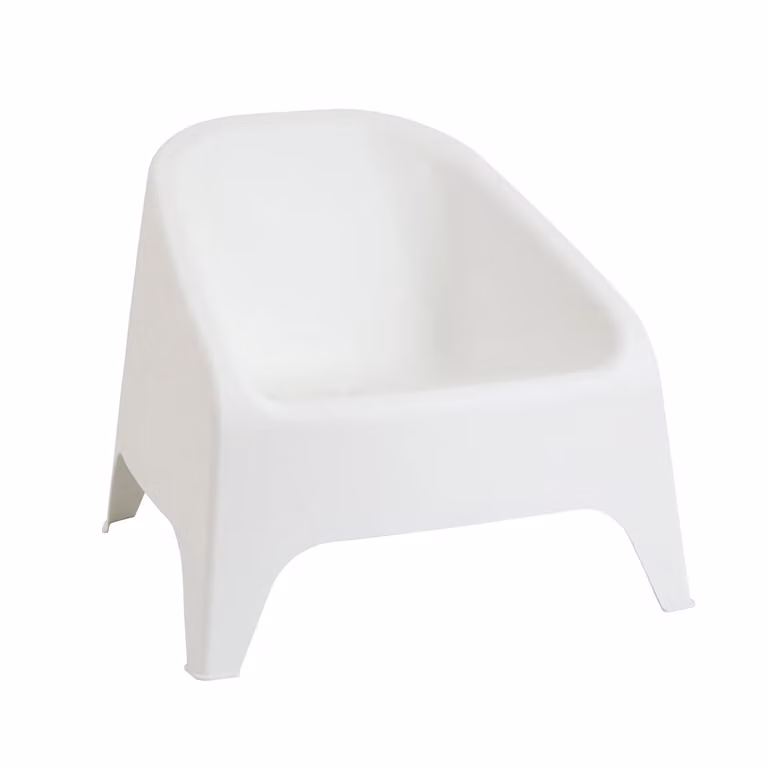 Poltrona Matera Toomax Bianca in Plastica per Soggiorno o Esterno H: 67 cm, L: 75,5 cm, P: 78,5 cm