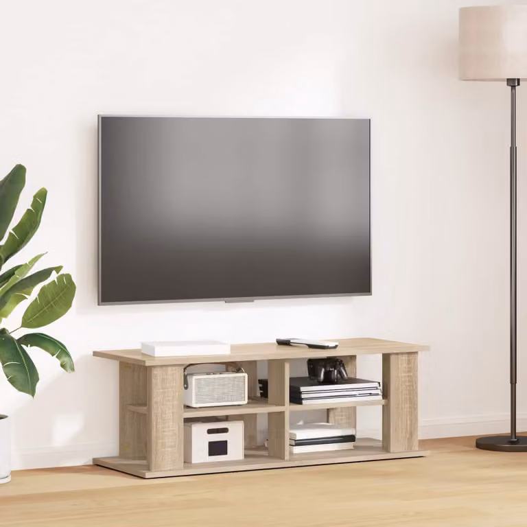 Supporto TV moderno vidaXL in Rovere Sonoma marrone L: 96 cm, P: 35 cm, H: 33,5 cm