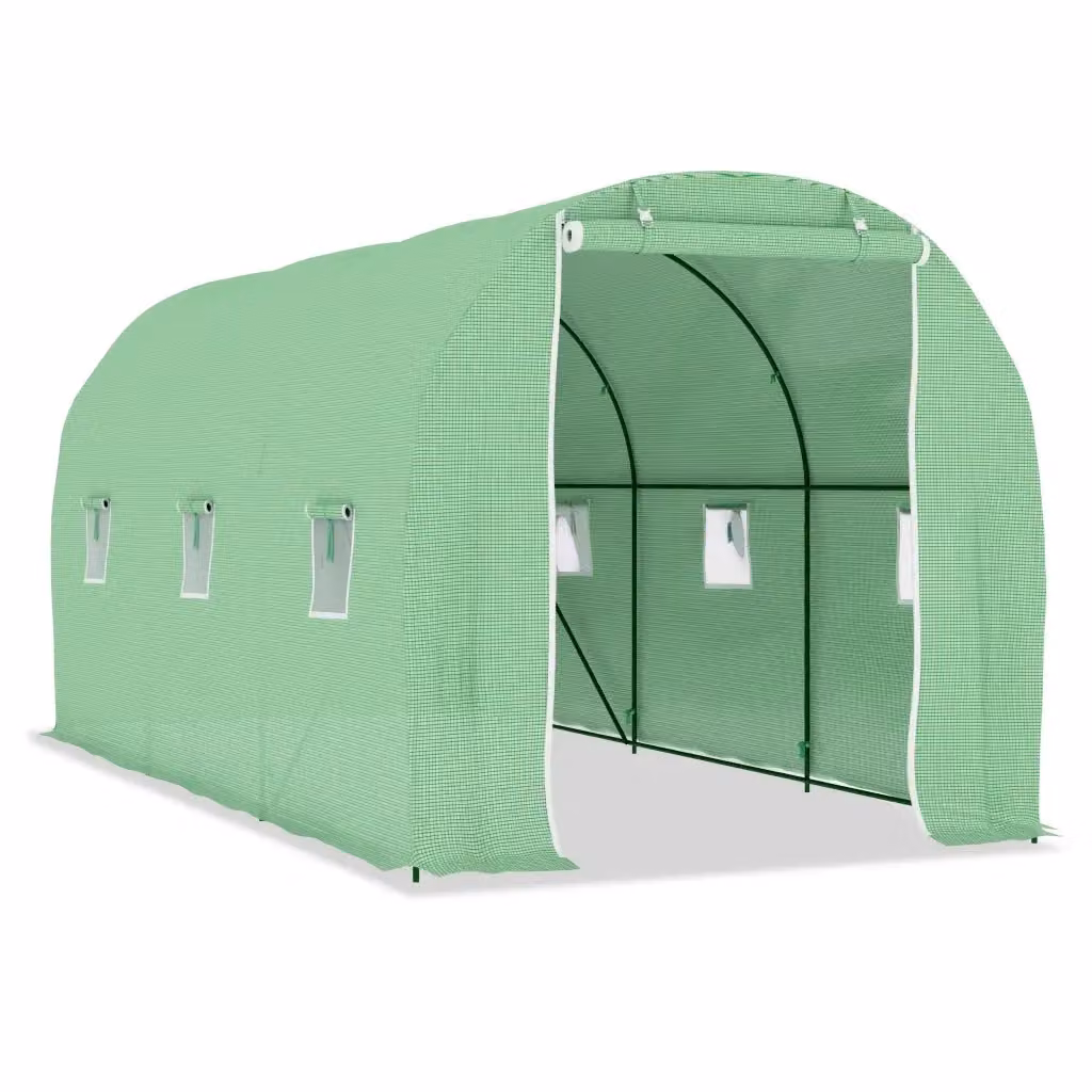 Serra Videx da 9 m² in acciaio zincato e plastica verde L/P/H: 4,5 x 2 x 2 m – 2
