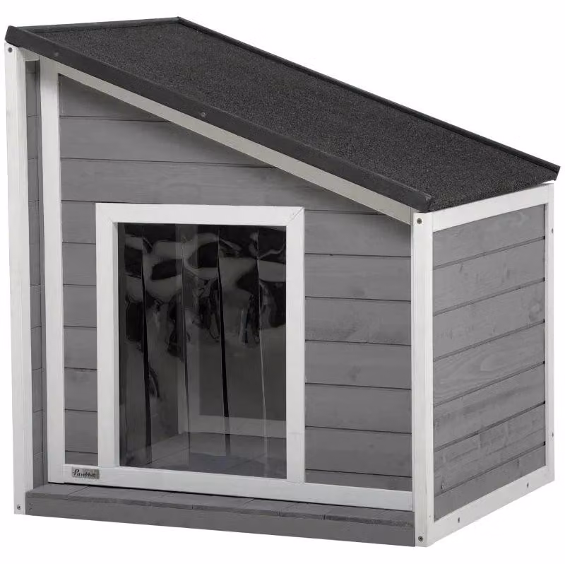 Cuccia per cani di piccola taglia | Colore: nero, grigio e bianco | Dimensioni: 58x71x53/77 cm