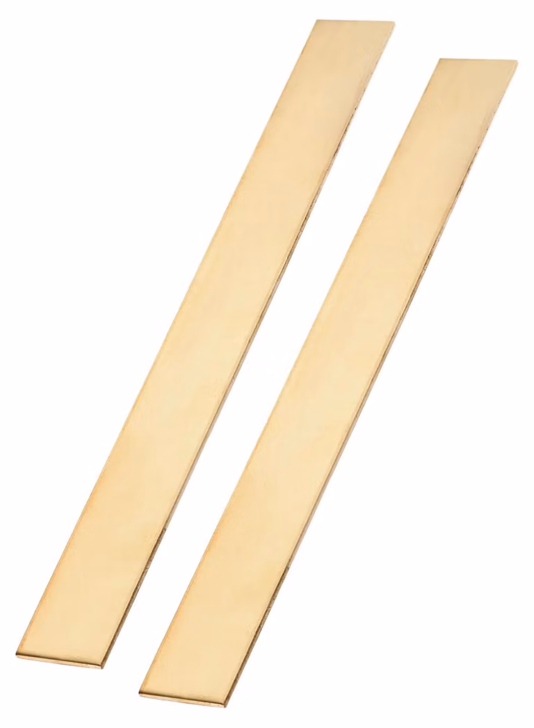 Barre di ottone piatte H62, 2 pezzi, dimensioni 3x32x305 mm, per progetti fai-da-te e artigianato
