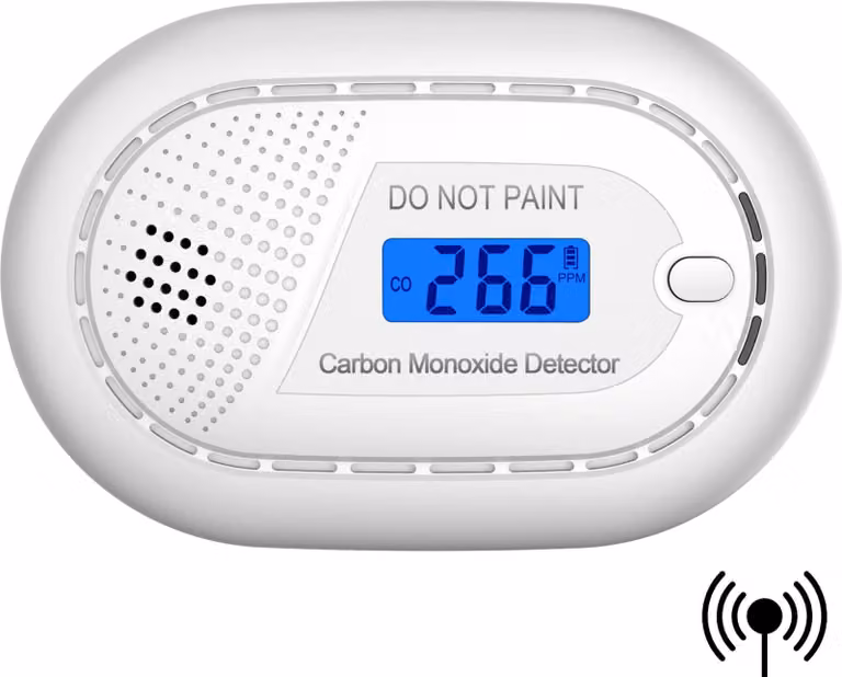 Aroha Link Rilevatore Monossido di Carbonio Interconnesso - Batteria da 10 Anni - Allarme Monossido Collegabile, Allarme Portatile