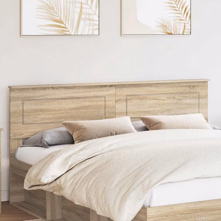 Testiera per letto moderna vidaXL in legno ingegnerizzato color rovere sonoma marrone