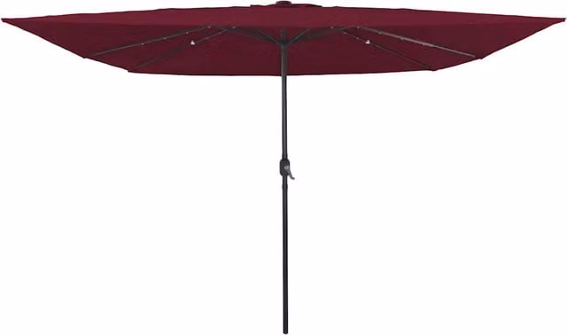 Ombrello da giardino-Ombrellone da spiaggia Rosso Bordeaux 295 x 295 x 245 cm 598898