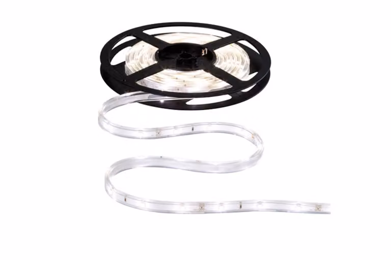 Set di strisce LED Paulmann Function WaterLED, lunghezza 3 metri, grado di protezione IP64/IP67, neutro, 7W, 230/12V, 7,2VA, colore bianco, materiale: plastica
