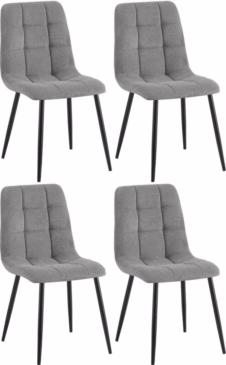 set di 4 pezzi di sedie da pranzo moderne - sedie da cucina - elevato comfort di seduta