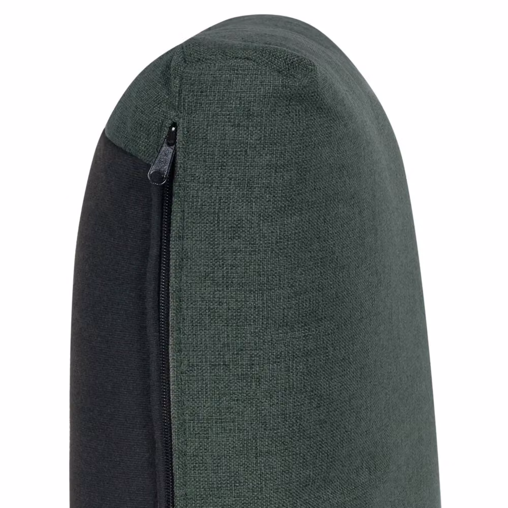Poltrona imbottita Beliani in tessuto verde con struttura in legno stile scandinavo per soggiorno L: 76 cm, P: 76 cm, H: 72 cm – 2