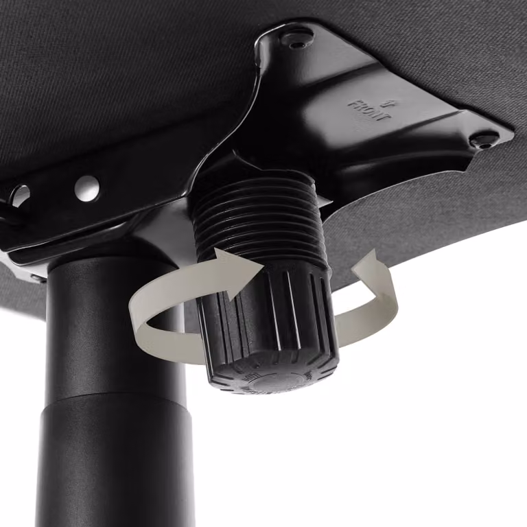 Sedia da ufficio ergonomica Paul TecTake GmbH in ecopelle nera con braccioli e ruote girevoli 360 gradi