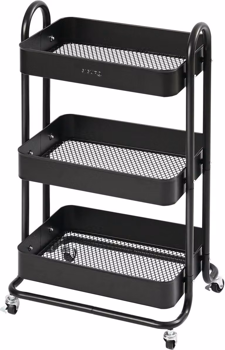 Siguro Carrello portaoggetti Simplex, nero