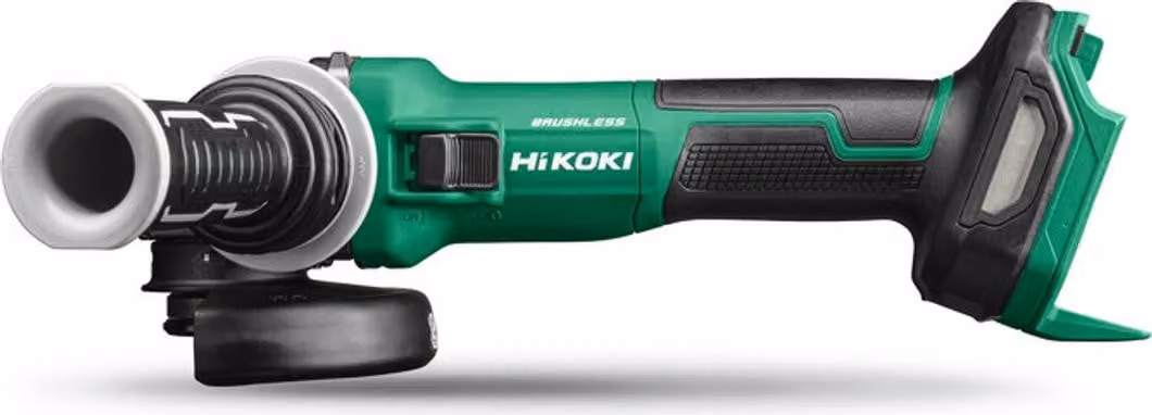 Smerigliatrice angolare Hikoki G1813DEW2Z, 12,5 cm, 8000 giri/min, potente motore da 3 kg, design robusto, ideale per tagliare e smerigliare con precisione materiali duri.