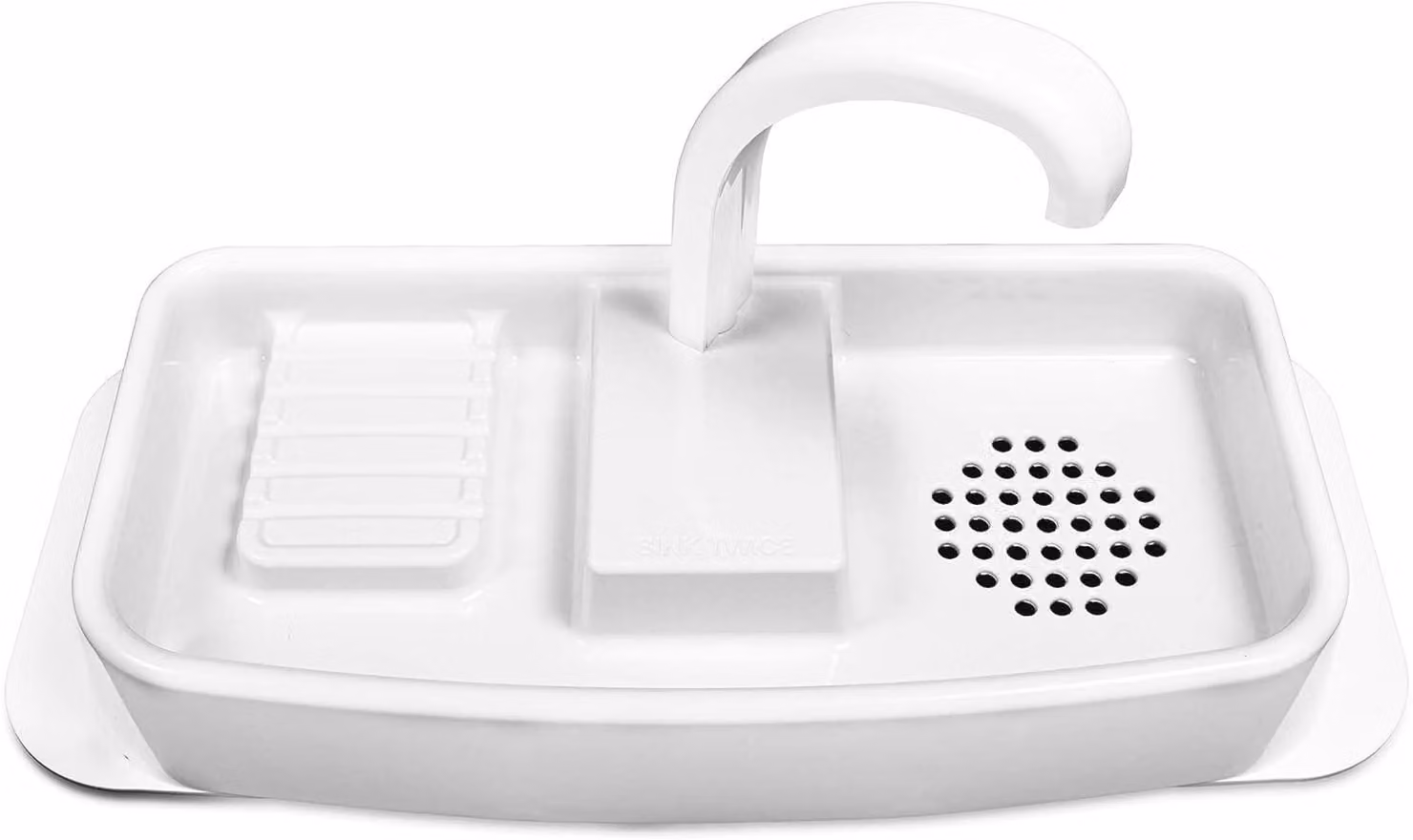 Lavello a due vasche, versione regolabile, compatibile con serbatoi da 38,9 cm a 51,6 cm