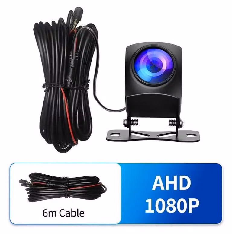 Telecamera posteriore, risoluzione 1080p, angolo di visione di 140°, 6 m 1080p, 5 V