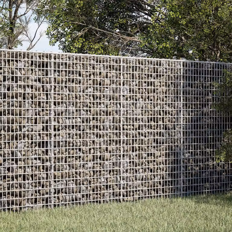vidaXL Gabione con filo da 3,5 mm e rete da 5x2,5 cm 150x50x100 cm