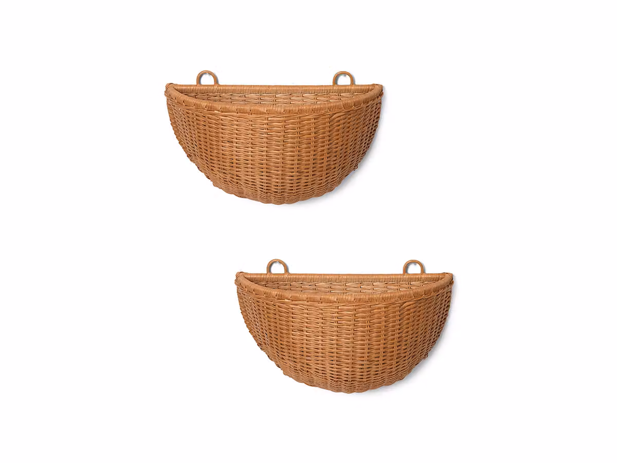 Braided Pockets Portaoggetti da Parete - Set di 2