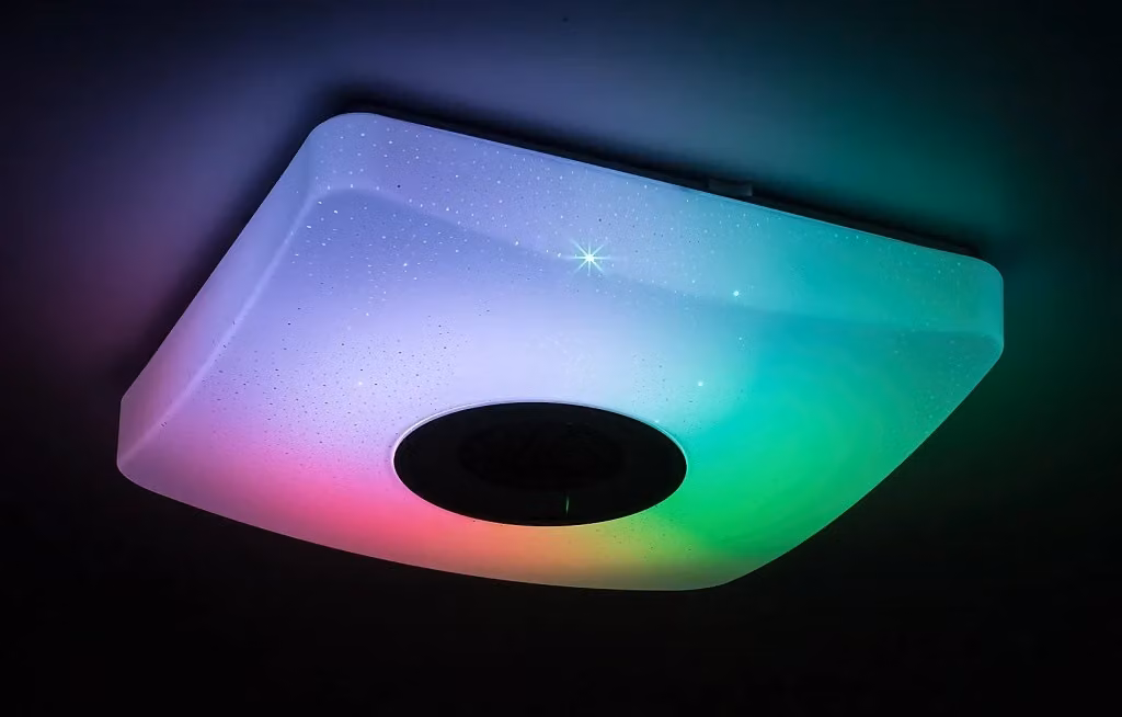 Plafoniera LED Rabalux RGBW Bluetooth, Moderna e Dimmerabile, Bianca, Diametro: 36,5 cm – 2